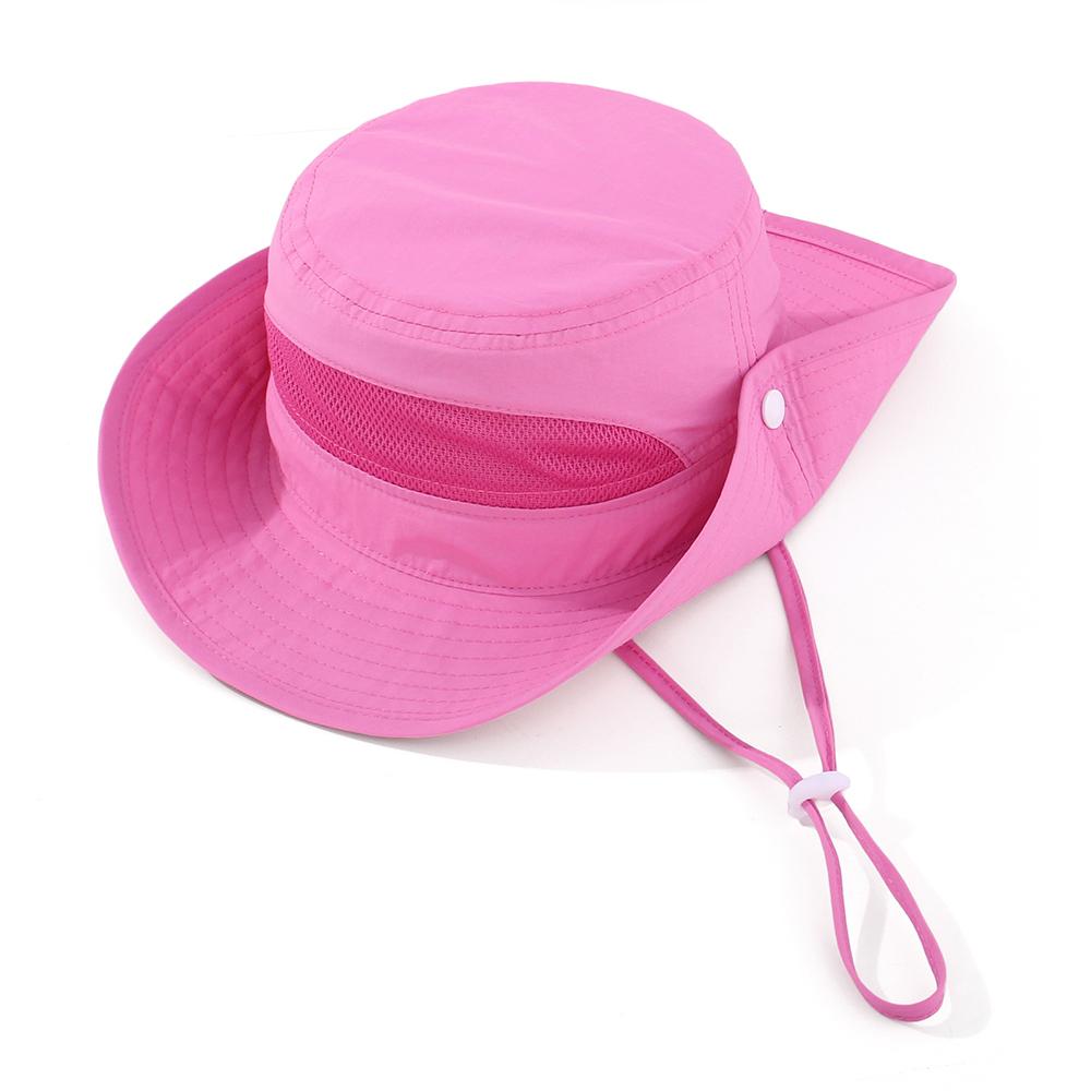 Breathable Children Fisherman Hat Mesh Sun Protection Hat  for Outdoor Activities