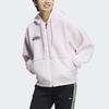 Adidas Neo Sesame Street Collaboration Letter Logo Sports Hooded Cotton Jacket Women Jacket Pink HD7288