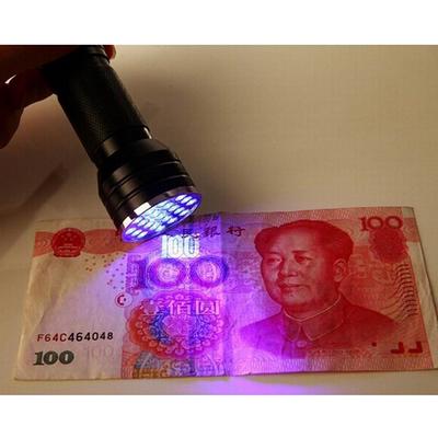 Uv Ultra Violet 21 Led Flashlight Mini Blacklight Aluminum Torch Light Lamp