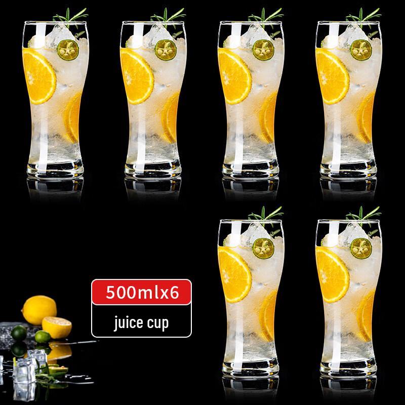High-Capacity Star Glass Beverage Cup