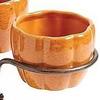 Collapsible Snack Bowl Stand Detachable Snack Service Rack Durable Halloween Candy Holder  Broom