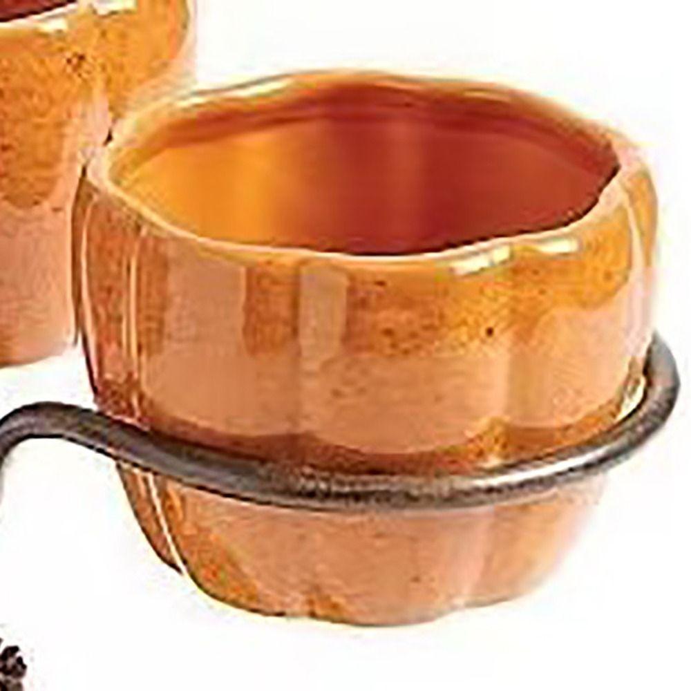 Collapsible Snack Bowl Stand Detachable Snack Service Rack Durable Halloween Candy Holder  Broom