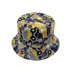 Cartoon Construction Car Mixer Pattern Versatile Children'S Bucket Hat Outdoor Leisure Sun Hat 54Cm