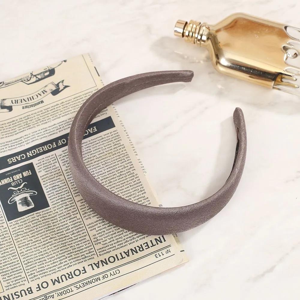 Plain Headband Plain Headband Angel Shushu Satin Pearl Volume Hairband Cocoa Ju Vidastory