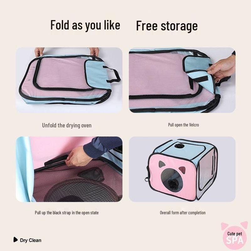 Portable Pet Dryer Box for Cats & Small Dogs