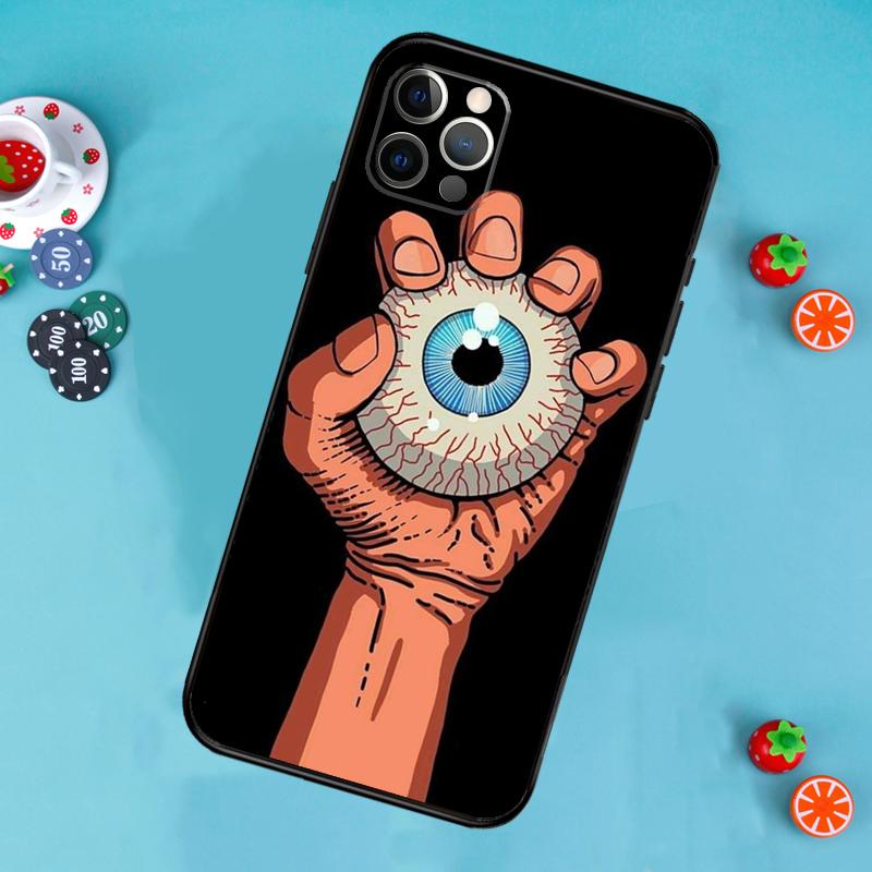 Hände mit Augen Handyhülle Für iPhone 17 Air 16 15 14 13 11 12 Pro Max 13 12 mini 15 16 Plus 16e Hülle Funda