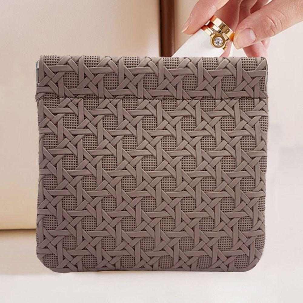 

Міні-сумка для осколків. Модна косметичка. Модна сумка для навушників світло-коричневого кольору