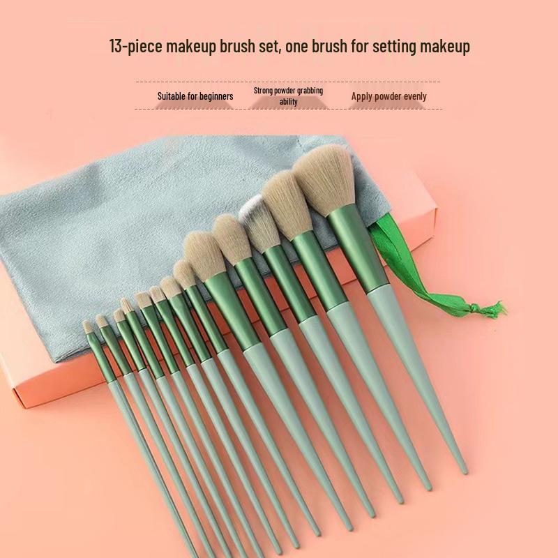 Holiday 12-Piece Makeup Brush Set: Powder, Eyeshadow, Foundation & Concealer Brushes with Soft Bristles