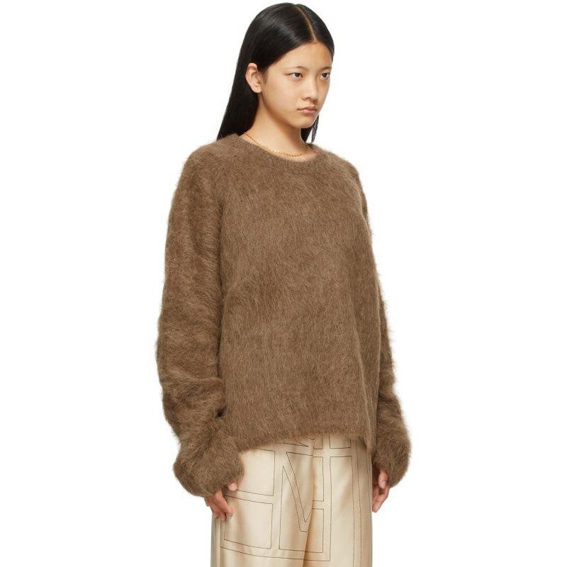 Longmei Women's Loose Knit Sweater - 2026 Autumn/Winter New Arrival, Round Neck, Long Sleeve, Casual Style