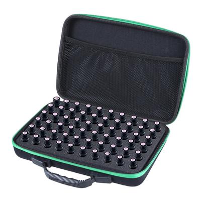 Essential Oil Carrying Case For 60 Bottles 5-10ML Roller Storage Organized EVA Protective Bag for Home and Travel Use