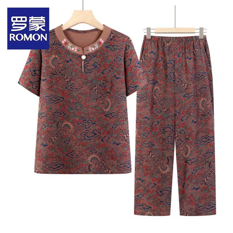 Romon Women s Summer Short Sleeve Outfit XL