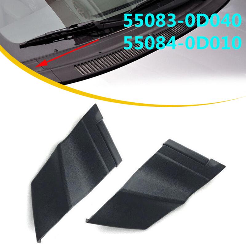 2 Peças Tampa Lateral do Wiper do Para-brisa Acabamento Encaixa Para Toyota Yaris 4 Portas 2006-2010
