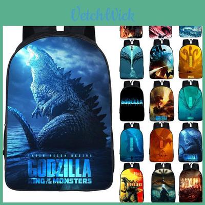 Slitstark 3D Godzilla King Of The Monsters Ryggsäck Barn Skolväska Med Klassisk Charm