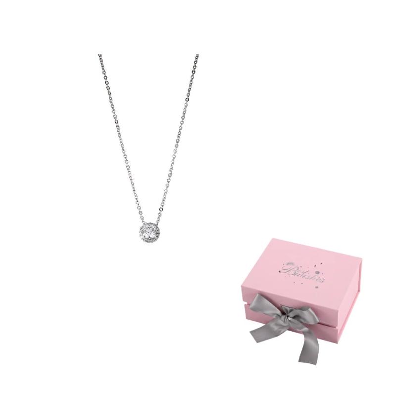 Swarovski Una Rhodium plated Necklaces Womens Silver