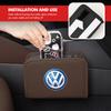 Car Leather Bag Portable Auto Storage Organizer Trash Bin For Volkswagen VW Polo Jetta Sagitar Magotan Passat B5 B6 B7 CC Tiguan zg7