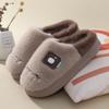 New Cotton Slippers, Warm In Autumn and Winter, Thick-soled Non-slip and Odorless Piled Foot-warming Slippers for Home Use