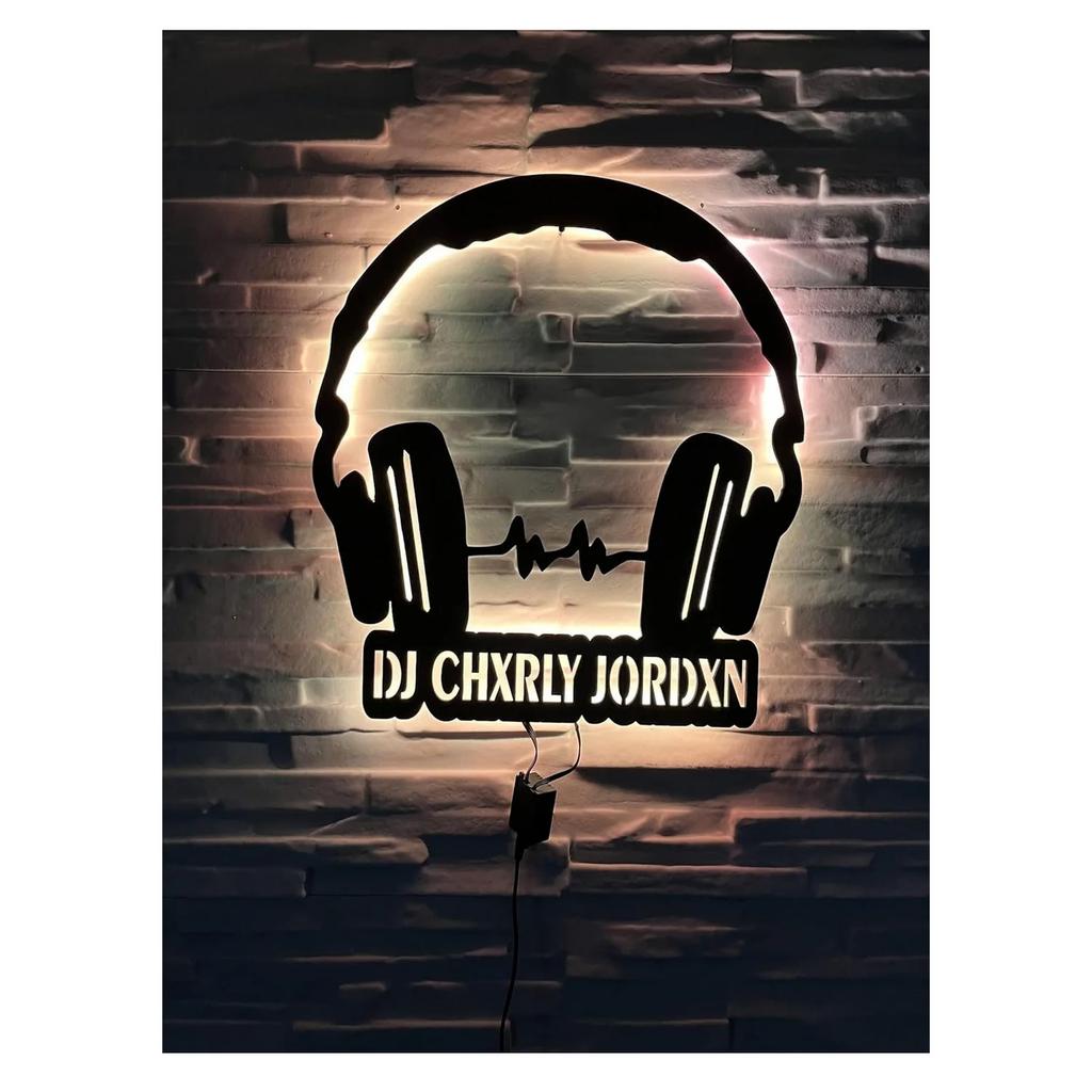 Metal Tin Signs Lighting DJ Wall Decoration Plaque Vintage Art Poster Iron Painting for Man Cave Home Cafe Game Room Club Bar