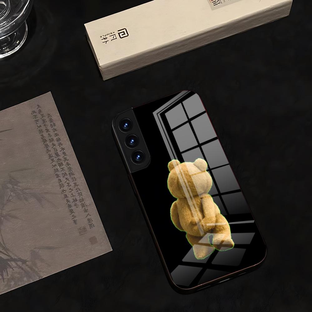 Ted Bear Movie Ted Kiss MY Butt Ass Phone Case 2025 Glass Hot For Samsung S 25 24 Ultra Creative Concept Plus 23 22 21 20 A 34 5 Samsung S24Ultra