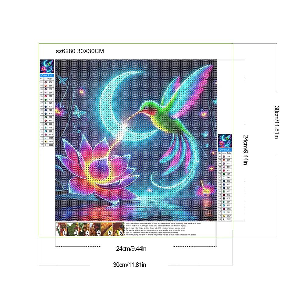 Flower Series Diamond Painting Kits, 5D DIY Full Round Drill Sparkling Resin Art Craft Home Wall Decor Gift for Adults Beginners