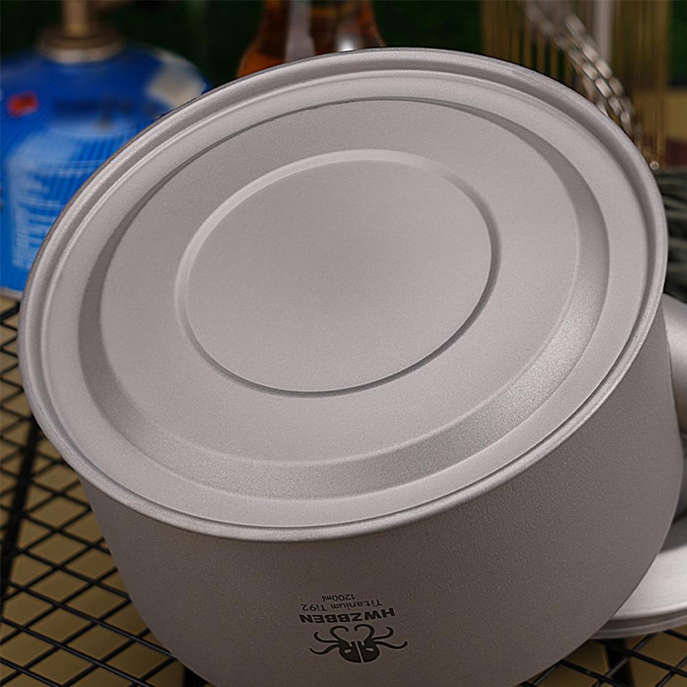 Outdoor Camping Titánová čajová kanvica Prenosná čajová kanvica Kávová kanvica Veľká kapacita 1200 ml