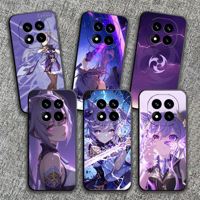Genshin Impact Keqing Soft Phone Case for Xiaomi Redmi Note 12 13 14 15 Pro Plus 11 12S 11S 11T 10 4G Black Cover Back Shell