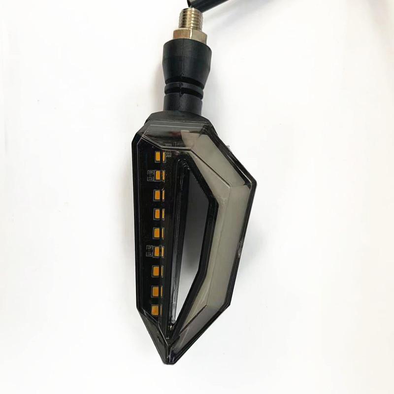1pcs DC12V LED Motorcycle Turn Signal Lights Bendable Motorbike Amber Indicator Blinker Moto Front Lights Signal Lamp