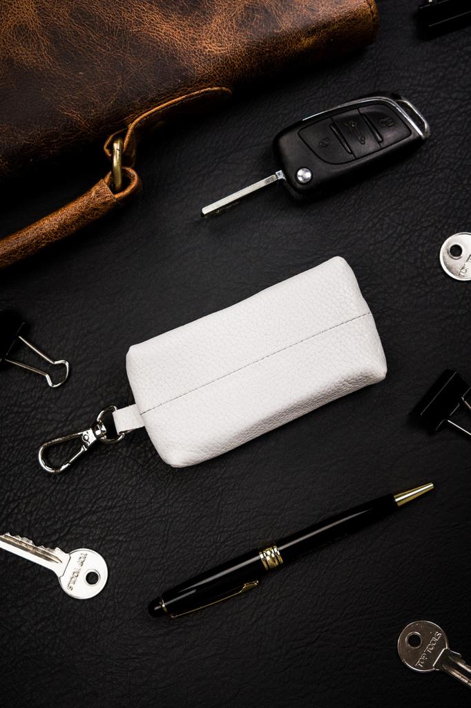 Leather Key Case SKL-011A-NDM-1793 White