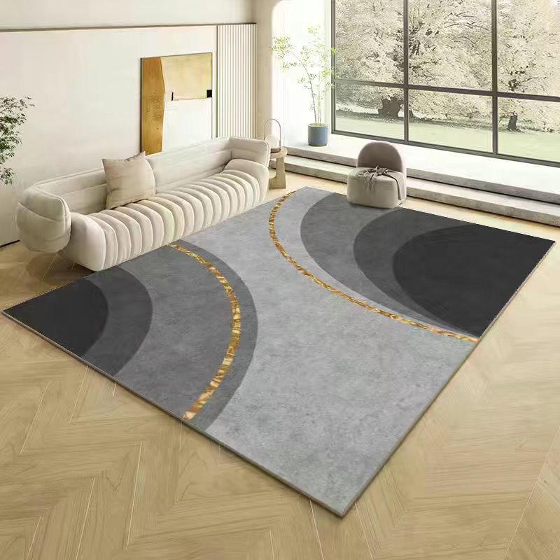 Modern Dirt-Resistant, Easy-Care Crystal Velvet Carpet for Living Room – Wear-Resistant & Non-Slip Design