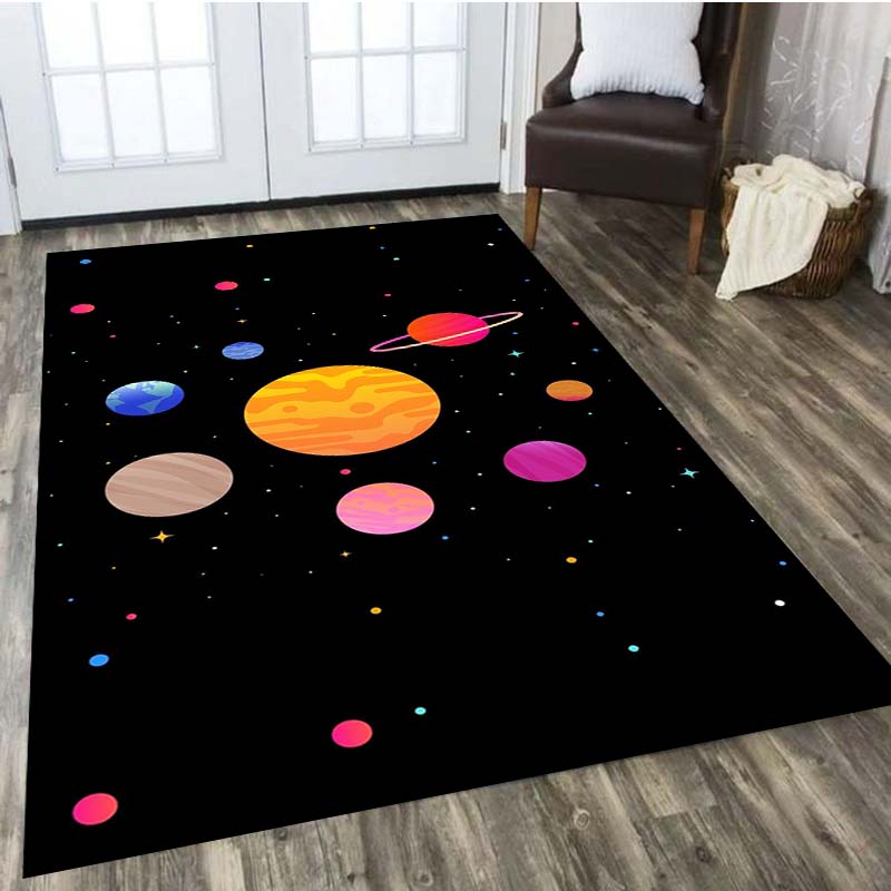 LOUSIDREAM Flower Pattern Skull Carpet Living Room Home Decor Sofa Table Rug Anti Slip Chair Cushion Lounge Mat