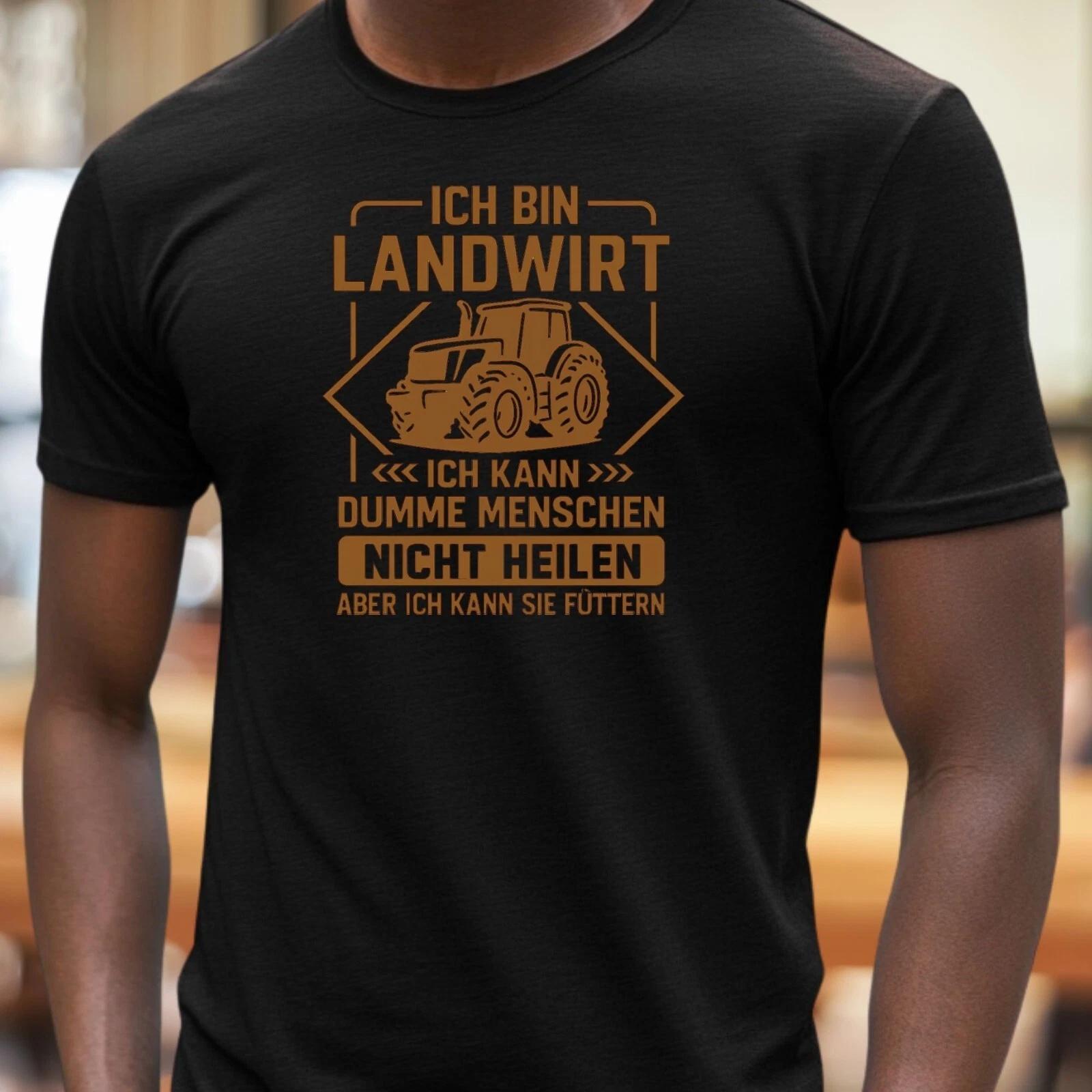 T-Shirt Herren Landwirt Bauer Spruch Motiv Baumwolle Größe S bis 5XL S