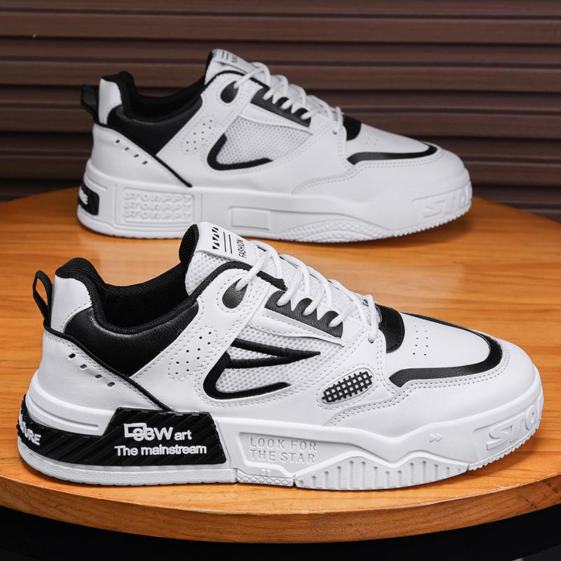 Мужская повседневная спортивная обувь из искусственной кожи — фото 8