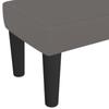 Gray Bench 70 X 30 X 30 Cm Faux Leather