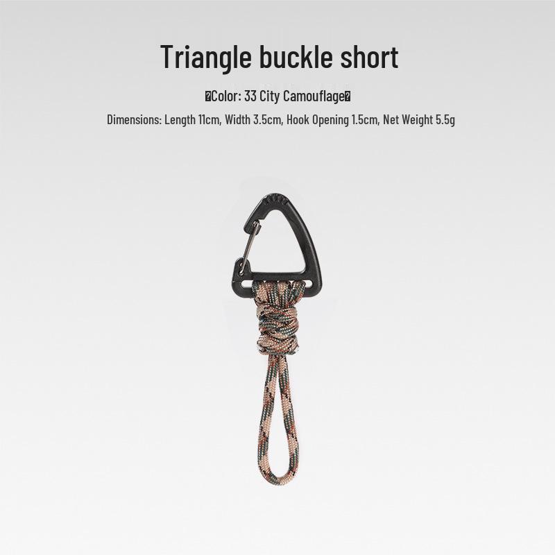 Sju-strängad Paracord Nyckelring Lanyard: Anti-förlust, Utomhuscamping, Multifunktionell med Karbinhake & Snabbspänne.