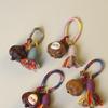 Sandalwood Cute Cartoon Chestnut Garlic Pendant Phone Strap Keychain