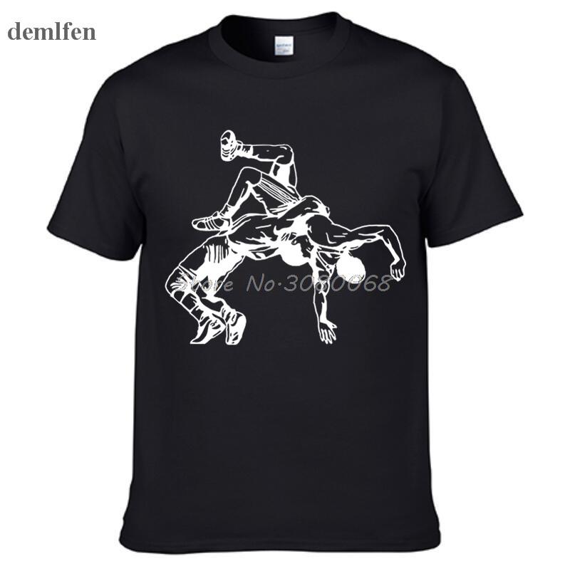 Funny Printed Men T Shirt Newest Wrestling Muay Thai T Shirt Casual O Neck Short Sleeve