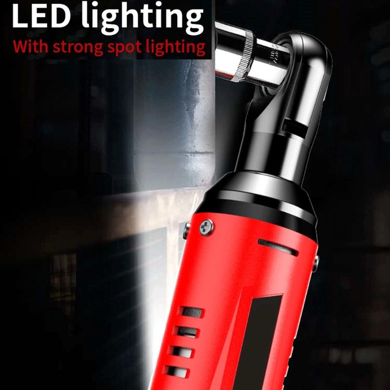 Cordless Ratchet Wrench Set Functional Electric Ratchet Wrench 18V Power Ratchet Tool For Various Application