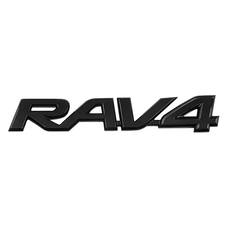 1pcs Car Styling 3D ABS RAV4 RAV-4 Car Letter Logo Rear Trunk Decals Emblem Badge Decor For Toyota RAV4