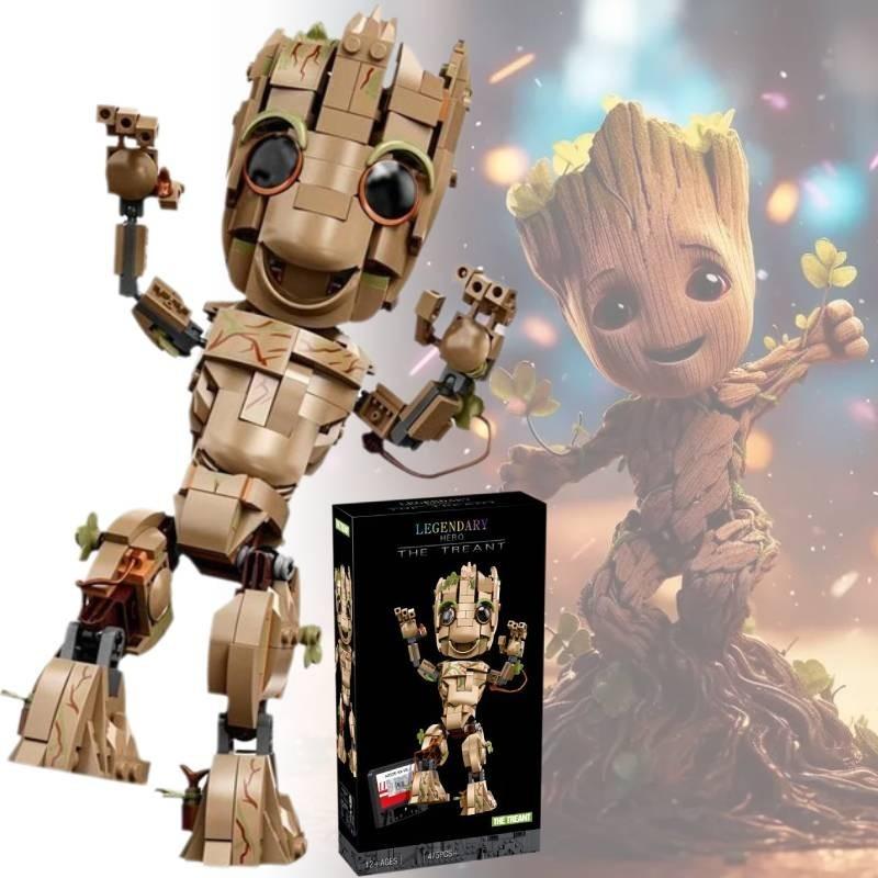 Groot Small Tree Man Building Blocks Creative Educational Toy For Boys