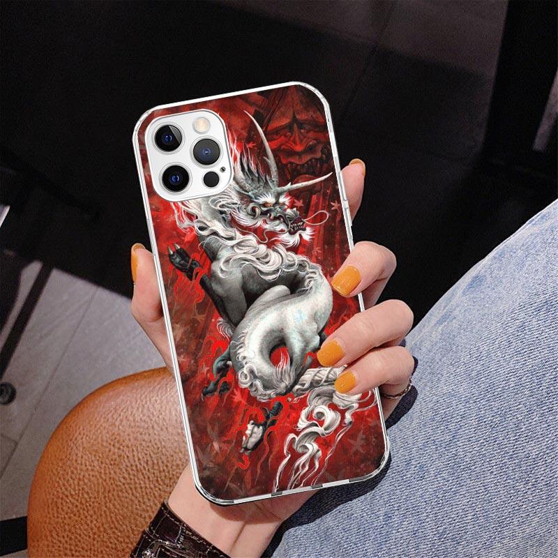 Asian Dragons Animal Tattoo Phnoe Case for Iphone 17 Air 16 11 12 13 Mini 14 Plus 15 Pro Max 7 8E SE 2020 16ProMax Phone Cover C
