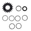 Enväxlad Konverteringskit Ersättning för Shimano HG Frihjul Aluminiumlegering 18T Drev med Låsring 2mm 3.5mm 5mm 10mm