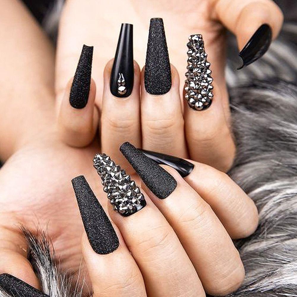 Appro150pcs/box 3D Cone Spike Nail Rhinestone Gold Silver Rivet Nail Decoration  Wedding Design