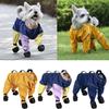 Dog Paw Boots Leggings Waterproof, Suspender Booties for Dogs Anti-Slip, Pet Paws Protector Dirty-Proof,Dog Snow Pants Shoes for Outdoor Walking