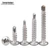 410 Stainless Steel Round Head Drill Tail Self-Tapping Screws