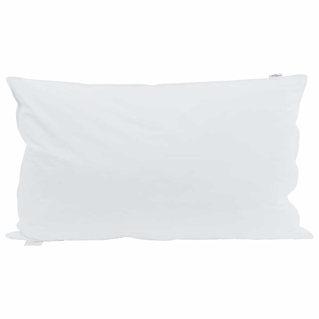 Pillow with Pillowcase White 40 X 80 Cm Feather Filled