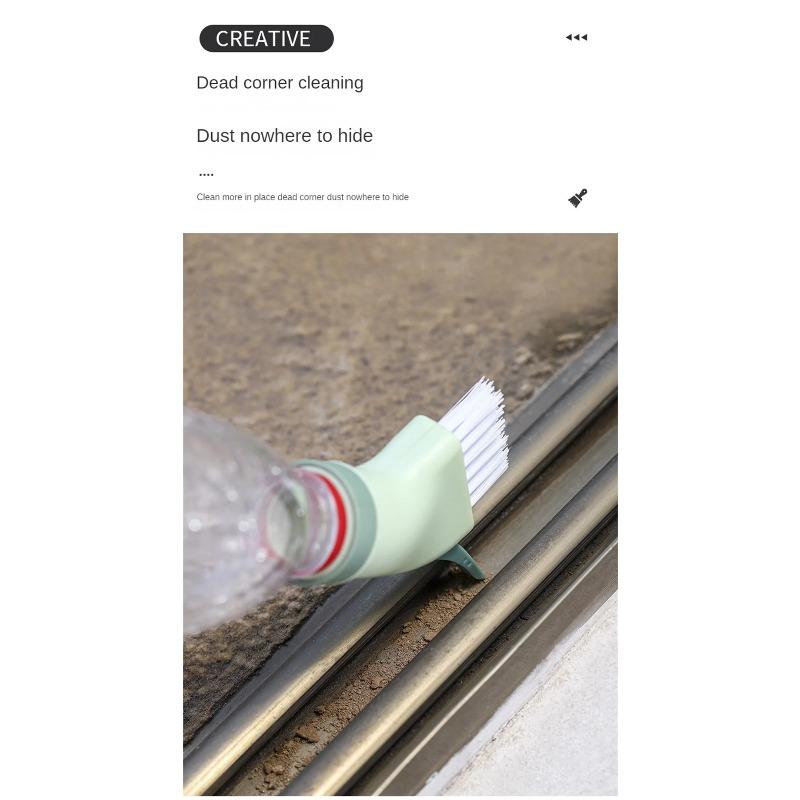 Creative Multi-purpose Cleaning Brush Can Be Connected Mineral Water Bottle Wet Dual-use Cleaning Brush Household Gap Brush