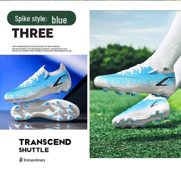 Unisex AG Long-Spike Non-Slip Soccer Shoes for Artificial Turf
