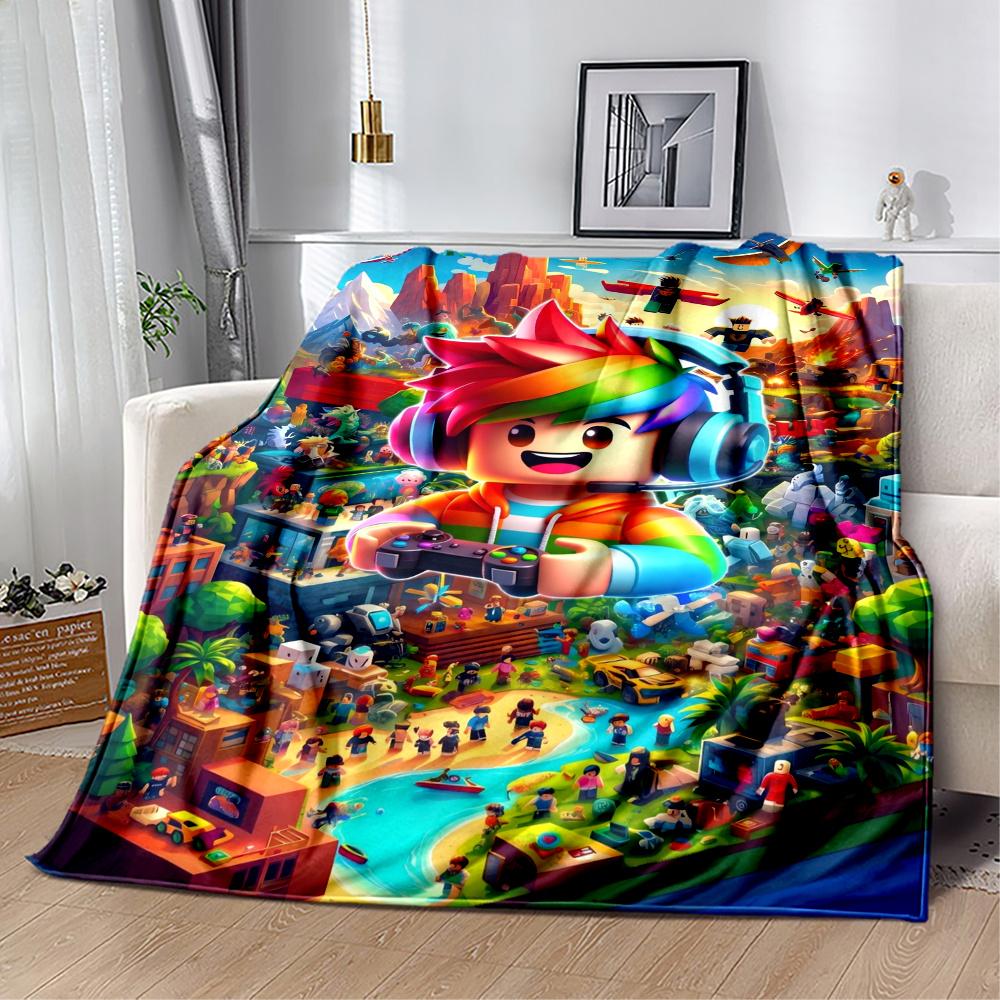 Roblox Game Character World Blanket Soft Warm Cozy Great For Office Chair Office Chair Allseason Use Modern Unique Gift For Family And Friends Camping