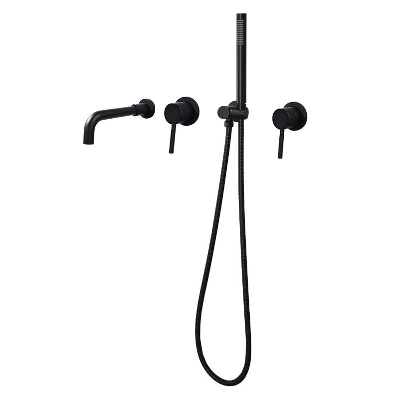 TLXT Wall-Mounted Bathtub Waterfall Faucet