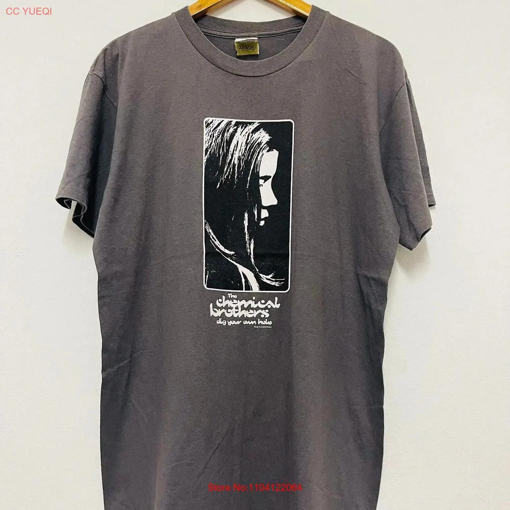 Vintage 90er The Chemical Brothers Dig Your Own Hole 1997 Elektronisches Duo Musik T-Shirt Trance Disk Jockey Dub Grau L Original Vintage