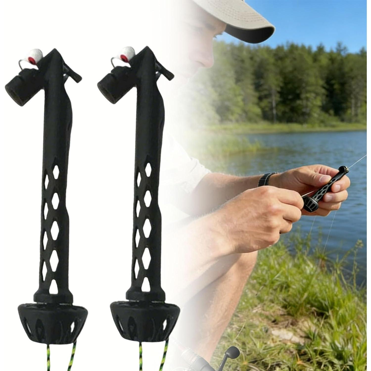 

Magnetic Fly Threader & Magnetic Fly Roost, Fishing Accessory for Easy Rigging & Tying, Works with Most Hooks, Tippets & Rig Styles S